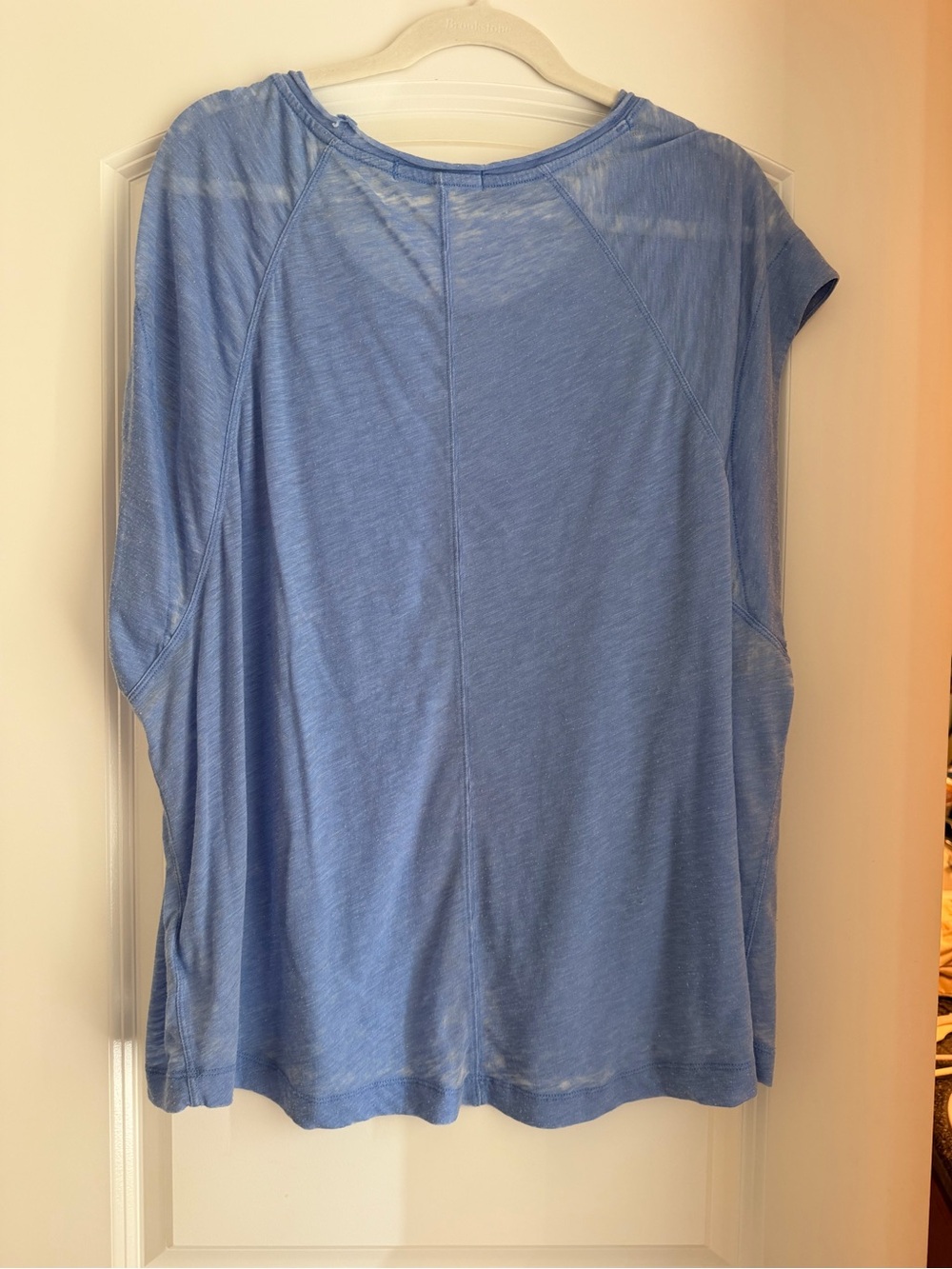 We The Free Light Blue Scoop Neck Short Sleeve Tee - Picture 4 of 4